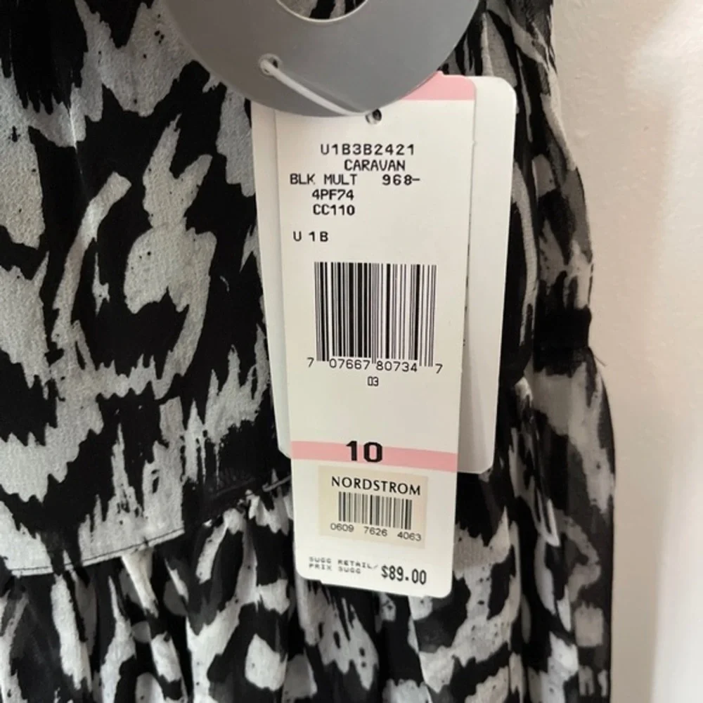 Nine West‎ NWT 100% Silk flowy Midi Skirt 10